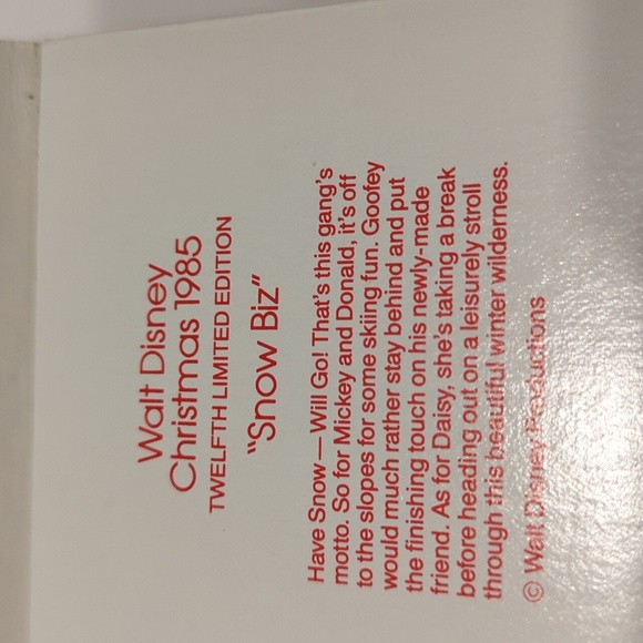 Walt Disney Gallery "Snow Biz" Christmas Ornament - Picture 2 of 5
